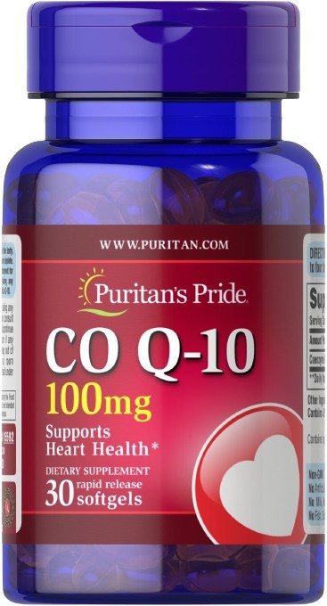 CoQ10, 100mg - 30 softgels - Puritan's Pride - WestPharmacy.nl - Cardiovascular Health