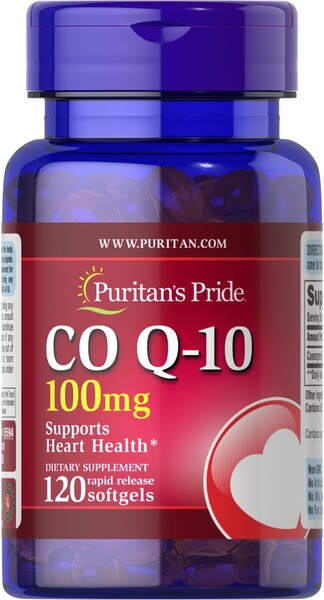 CoQ10, 100mg - 120 softgels - Puritan's Pride - WestPharmacy.nl - Cardiovascular Health