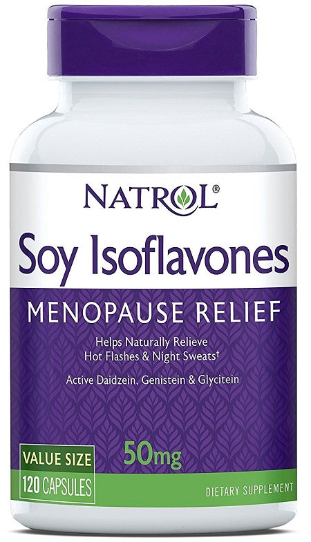 Soy Isoflavones, 50mg - 120 caps - Natrol - WestPharmacy.nl - Menopause Support