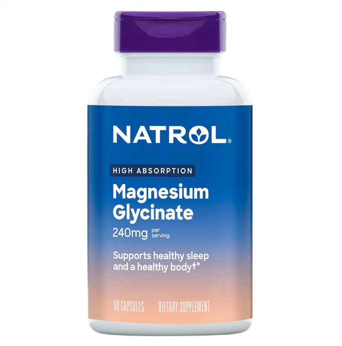 High Absorption Magnesium Glycinate, 240mg - 60 caps - Natrol - WestPharmacy.nl - Minerals