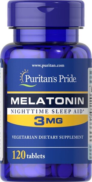 Melatonin, 3mg - 120 tablets - Puritan's Pride - WestPharmacy.nl - Sleep Support