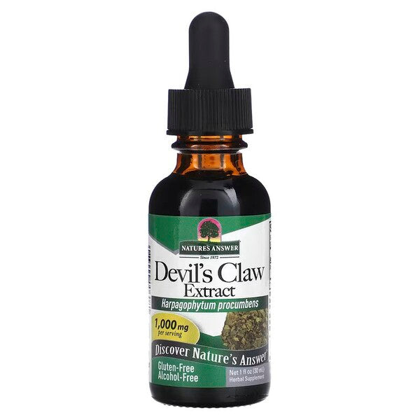 Devil's Claw Extract, 1000mg - 30 ml. - Nature's Answer - WestPharmacy.nl - Immune Support