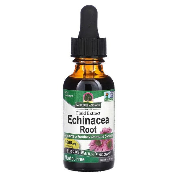 Echinacea Root, 1000mg - 30 ml. - Nature's Answer - WestPharmacy.nl - Immune Support