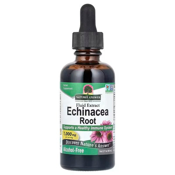 Echinacea Root, 1000mg - 60 ml. - Nature's Answer - WestPharmacy.nl - Immune Support