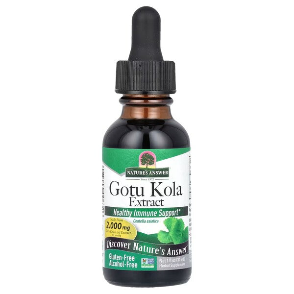 Gotu Kola Extract - 30 ml. - Nature's Answer - WestPharmacy.nl - Immune Support