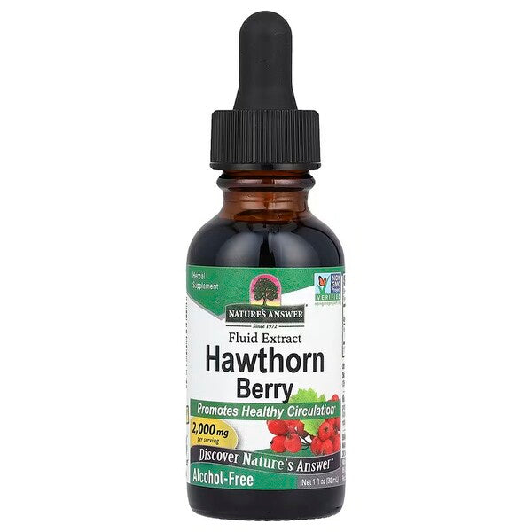 Hawthorn Berry, 2000mg - 30 ml. - Nature's Answer - WestPharmacy.nl - Cardiovascular Health
