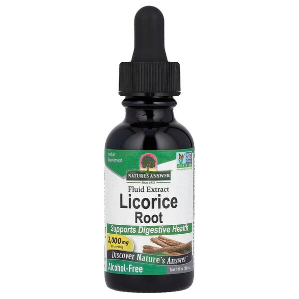 Licorice Root, 2000mg - 30 ml. - Nature's Answer - WestPharmacy.nl - Digestive Health