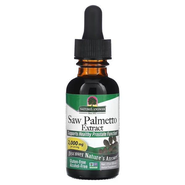 Saw Palmetto Extract, 2000mg - 30 ml. - Nature's Answer - WestPharmacy.nl - Prostate Health