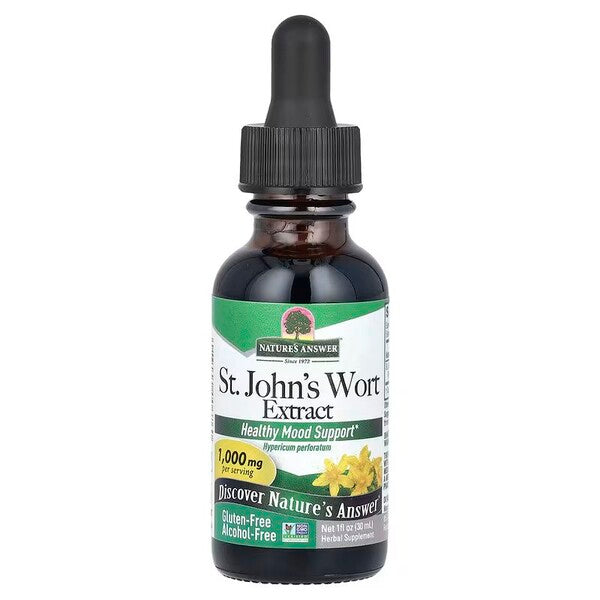 St. John's Wort Extract, 1000mg - 30 ml. - Nature's Answer - Vaistine1.lt - WestPharmacy.eu