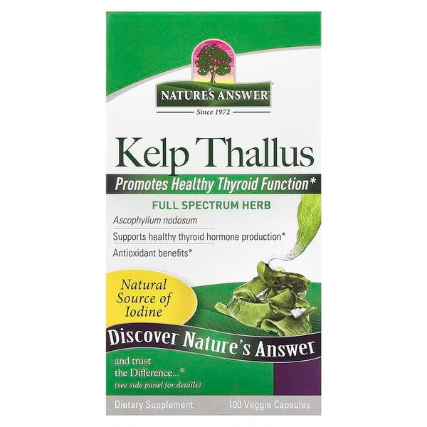 Kelp Thallus - 100 vcaps - Nature's Answer - WestPharmacy.nl - Thyroid Support