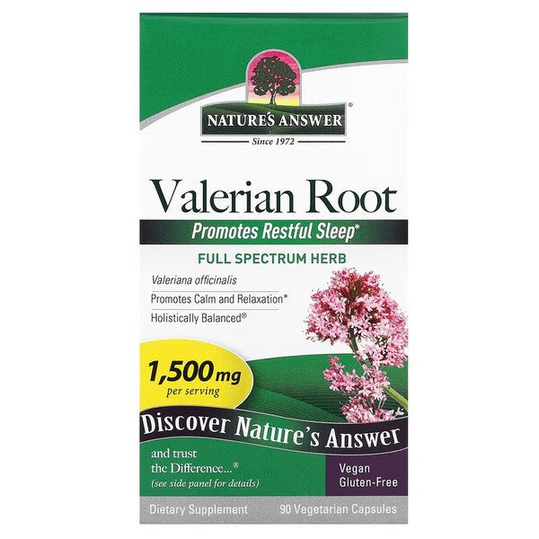 Valerian Root, 1500mg - 90 vcaps - Nature's Answer - Vaistine1.lt - WestPharmacy.eu