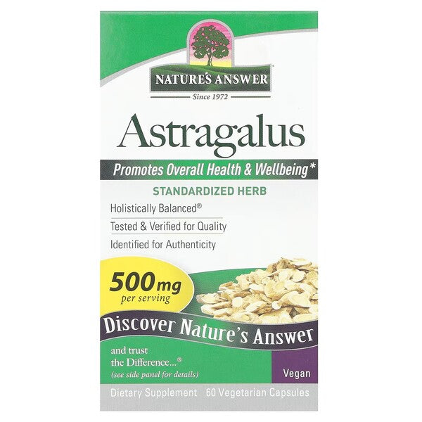Astragalus Root, 500mg - 60 vcaps - Nature's Answer - WestPharmacy.nl - Immune Support