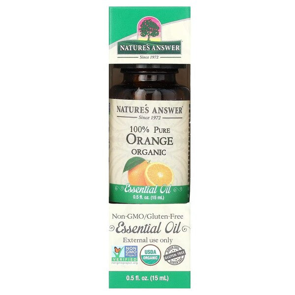100% Pure Orange Essential Oil - 15 ml. - Nature's Answer - WestPharmacy.nl - Aromatherapy and essential oils