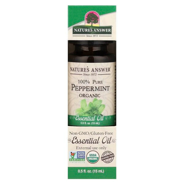 100% Pure Peppermint Essential Oil - 15 ml. - Nature's Answer - Vaistine1.lt - WestPharmacy.eu
