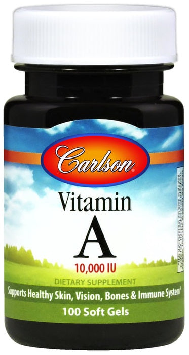 Vitamin A, 10 000 IU - 250 softgels - Carlson Labs - Vaistine1.lt - WestPharmacy.eu
