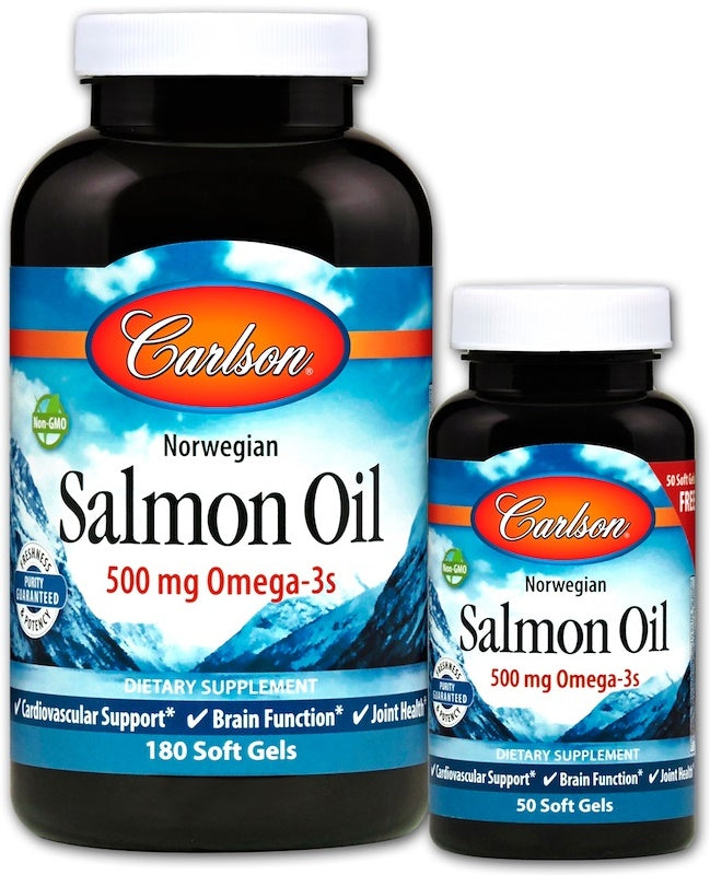 Norwegian Salmon Oil - 180 + 50 softgels - Carlson Labs - Vaistine1.lt - WestPharmacy.eu
