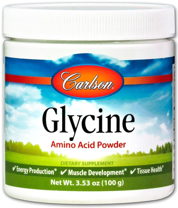 Glycine, Amino Acid Powder - 100g - Carlson Labs - Vaistine1.lt - WestPharmacy.eu