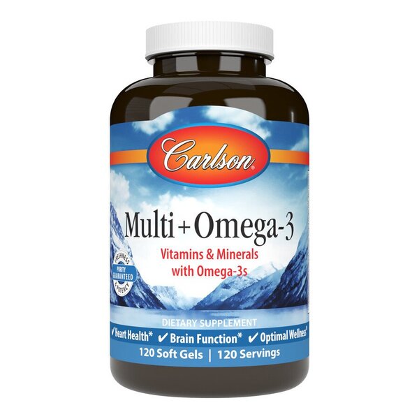 Multi + Omega-3 - 120 softgels - Carlson Labs - Vaistine1.lt - WestPharmacy.eu