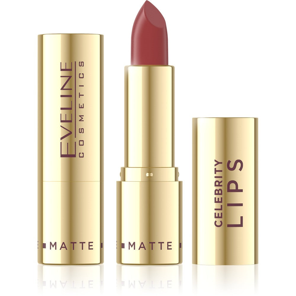 EVELINE Celebrity Lips Creamy lūpų dažai su matiniu finišu Nr. 501 | Vaistine1.lt | WestPharmacy.eu