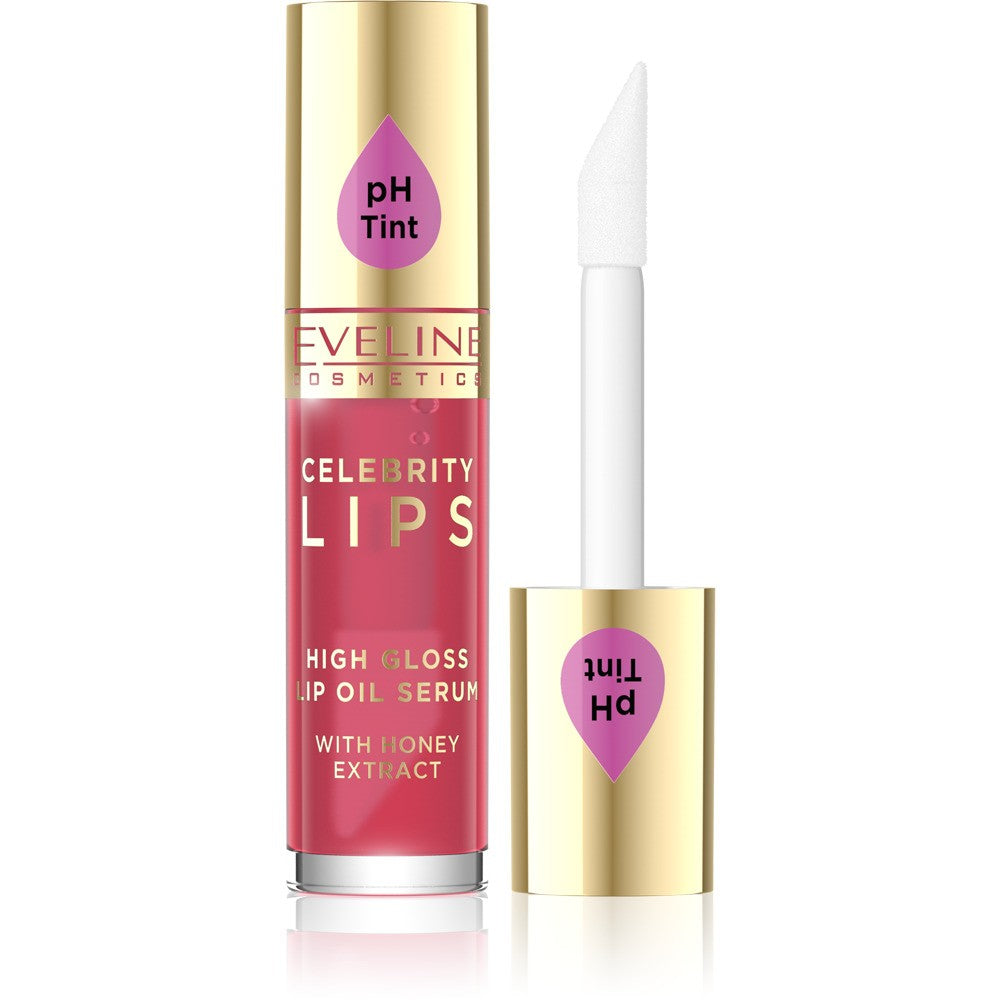 EVELINE Celebrity Lips Oil - lūpų serumas 04 Raudonas 5 ml | Vaistine1.lt | WestPharmacy.eu