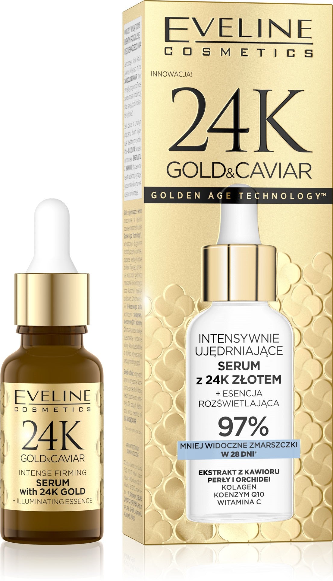EVELINE 24K Gold&Caviar; Stangrinantis serumas 18 ml | Vaistine1.lt | WestPharmacy.eu