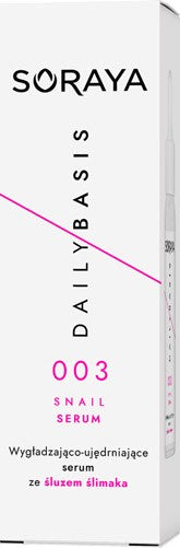 SORAYA Kasdienio naudojimo išlyginantis ir stangrinantis serumas su sraigių gleivėmis 30 ml | Vaistine1.lt | WestPharmacy.eu