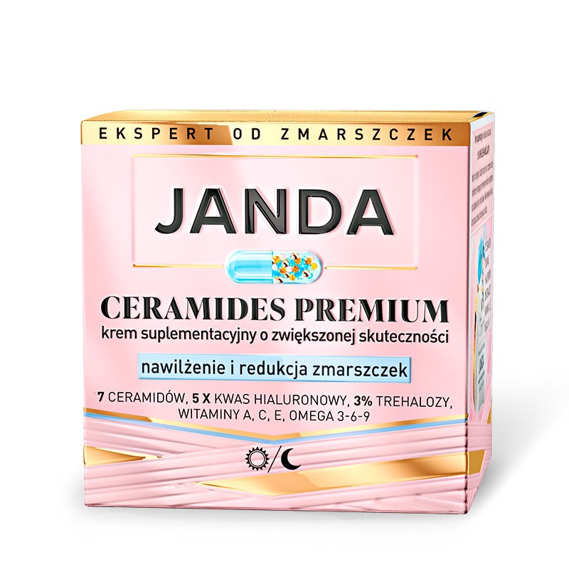 JANDA Ceramides Premium Papildomas kremas su padidintu veiksmingumu Drėkina ir mažina raukšles 50 ml | Vaistine1.lt | WestPharmacy.eu