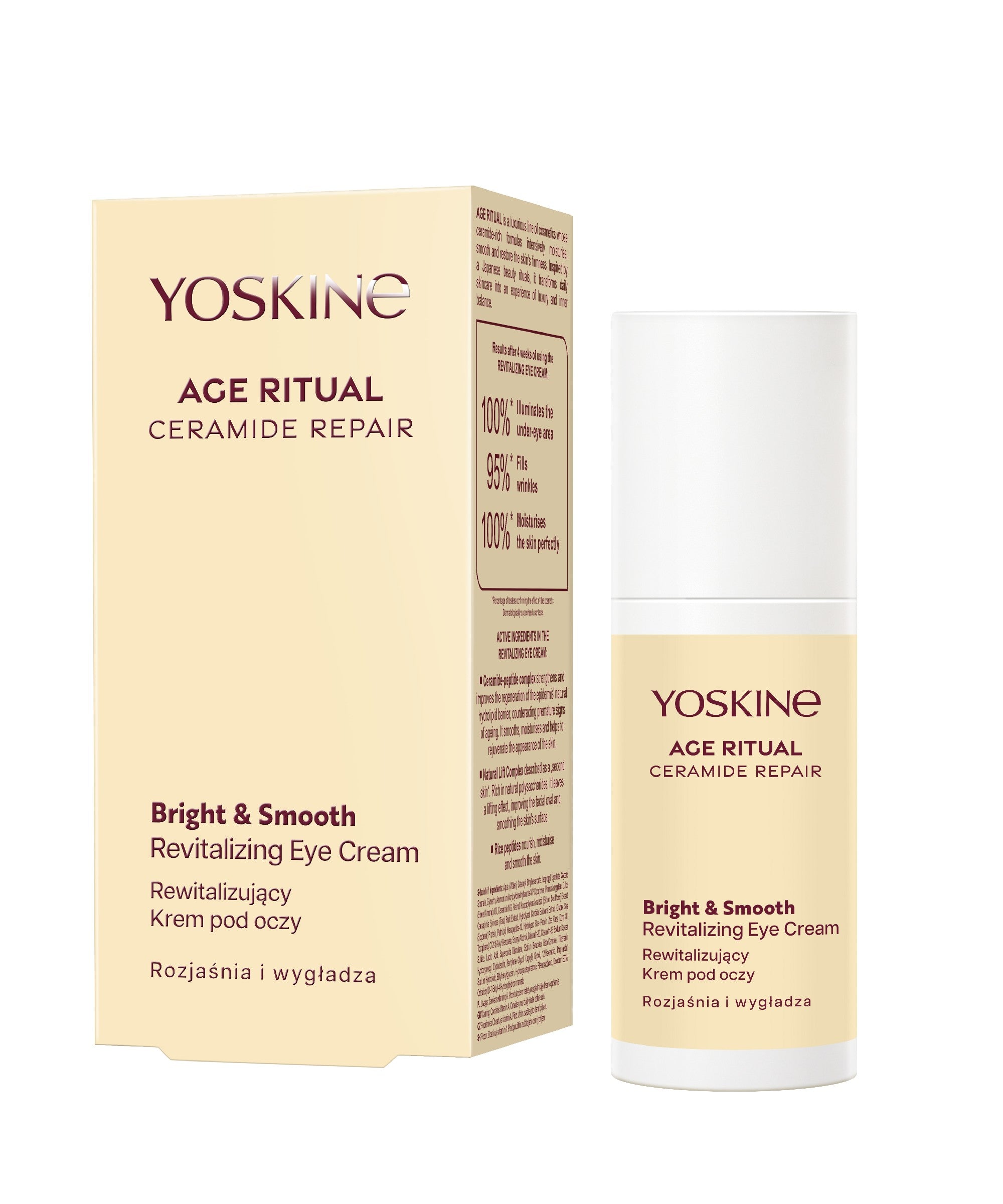 YOSKINE Age Ritual atgaivinančioji akių kremas, šviesinantis ir išlyginantis 30 ml | Vaistine1.lt | WestPharmacy.eu