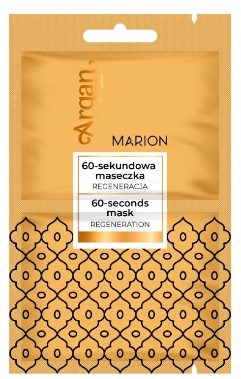 MARION Argan 60 sekundžių plaukų kaukė Regeneravimas 1 pakuotė - 2 x 7,5 ml | Vaistine1.lt | WestPharmacy.eu