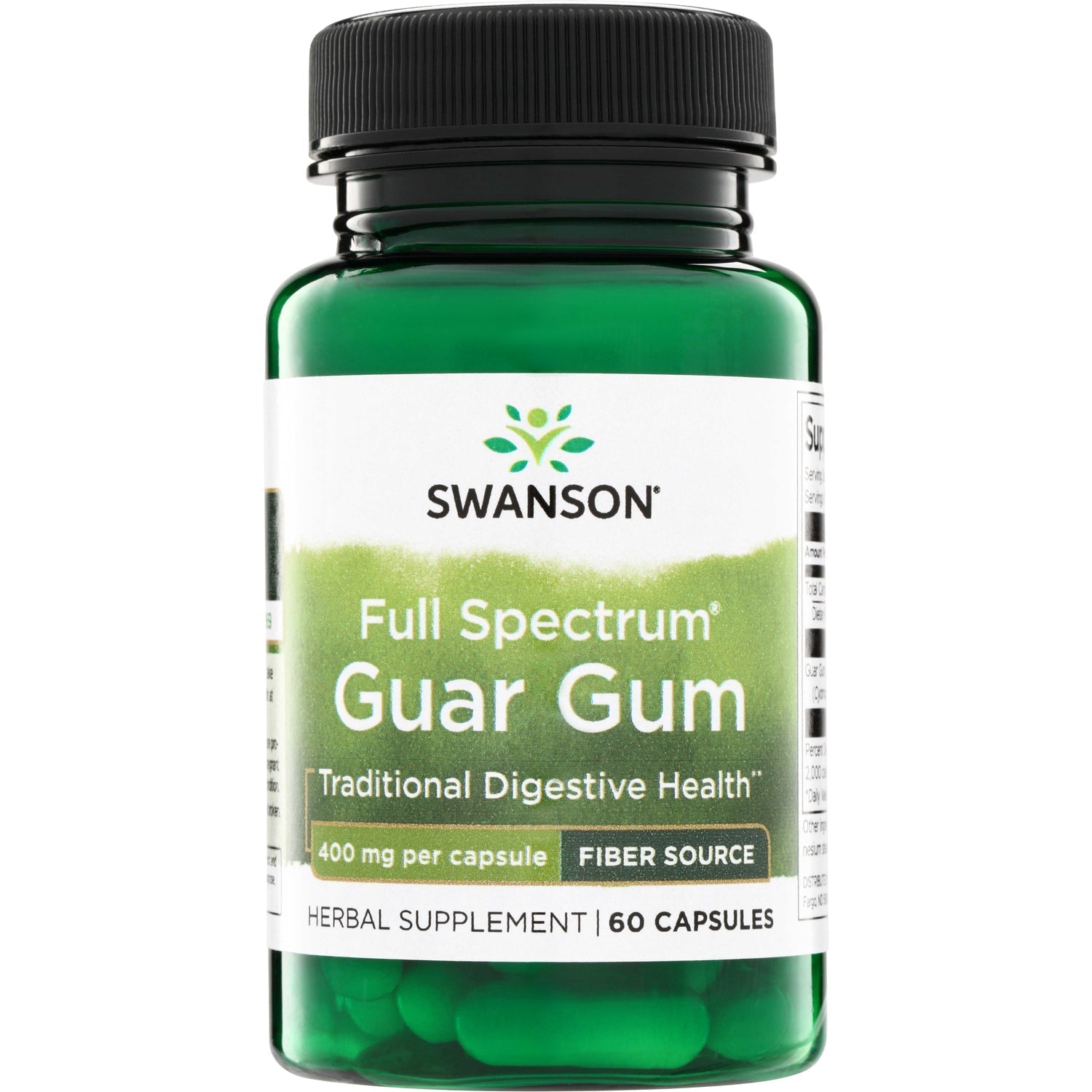 Full Spectrum Guar Gum - 400mg - 60 CAPS - Swanson | WestPharmacy.nl
