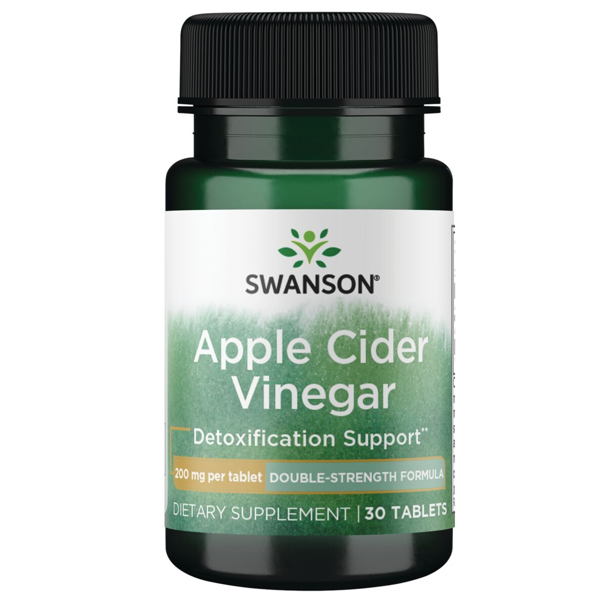 Apple Cider Vinegar - Double Strength Form 200mg 30 TABS - Swanson | West Pharmacy