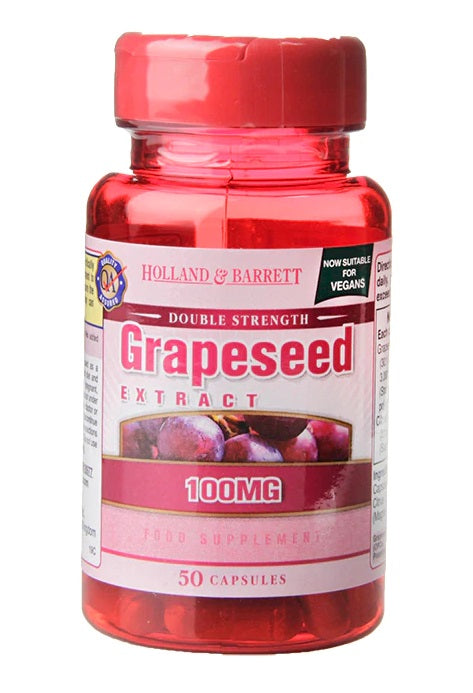 Double Strength Grapeseed Extract, 100mg - 50 caps - Holland & Barrett | WestPharmacy.nl - Antioxidants