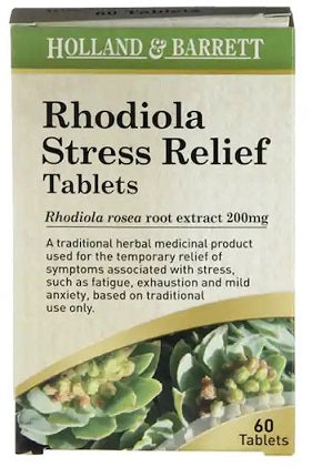 Rhodiola Stress Relief, 200mg - 60 tabs - Holland & Barrett | Vaistine1.lt | WestPharmacy.eu
