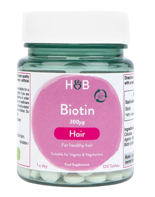 Biotin, 300mcg - 120 tablets - Holland & Barrett | WestPharmacy.nl - Hair, Skin & Nails
