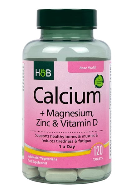 Calcium + Magnesium, Zinc & Vitamin D - 120 tabs - Holland & Barrett | WestPharmacy.nl - Minerals