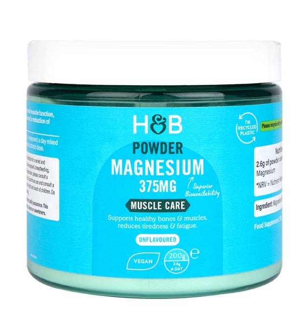 Powder Magnesium, 375mg - 200g - Holland & Barrett | Vaistine1.lt | WestPharmacy.eu