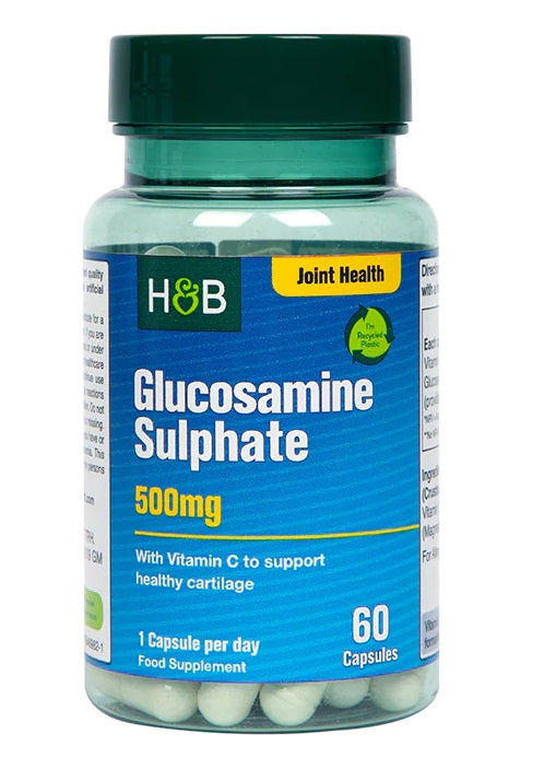 Glucosamine Sulphate, 500mg - 60 caps - Holland & Barrett | WestPharmacy.nl - Joint Support