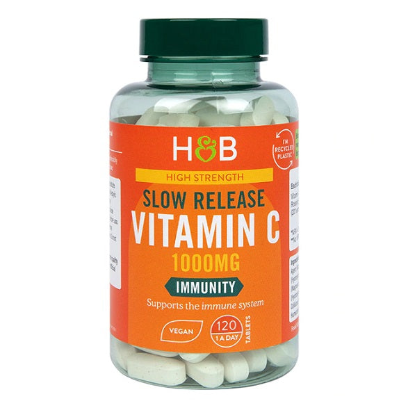 Slow Release Vitamin C, 1000mg - 120 vegan tabs - Holland & Barrett | Vaistine1.lt | WestPharmacy.eu