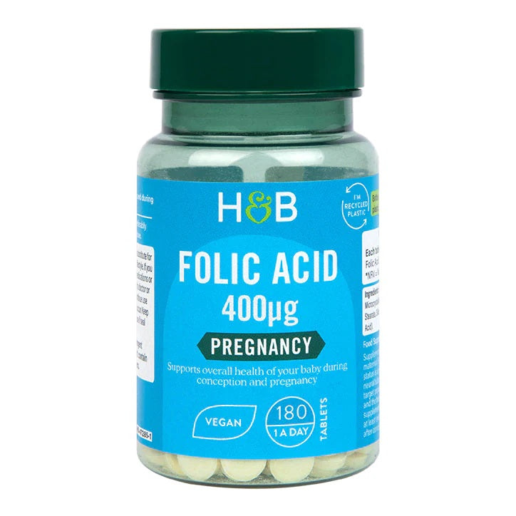 Folic Acid, 400mcg - 180 tablets - Holland & Barrett | WestPharmacy.nl - Blood Support