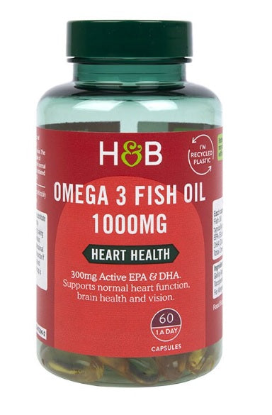 Omega 3 Fish Oil, 1000mg - 60 caps - Holland & Barrett | Vaistine1.lt | WestPharmacy.eu