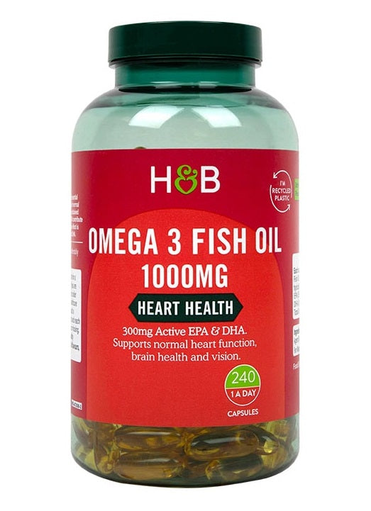 Omega 3 Fish Oil, 1000mg - 240 caps - Holland & Barrett | Vaistine1.lt | WestPharmacy.eu
