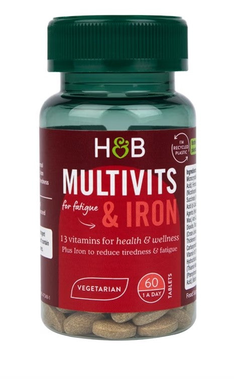 Multivits & Iron - 60 tablets (EAN 5059604689468) - Holland & Barrett | Vaistine1.lt | WestPharmacy.eu