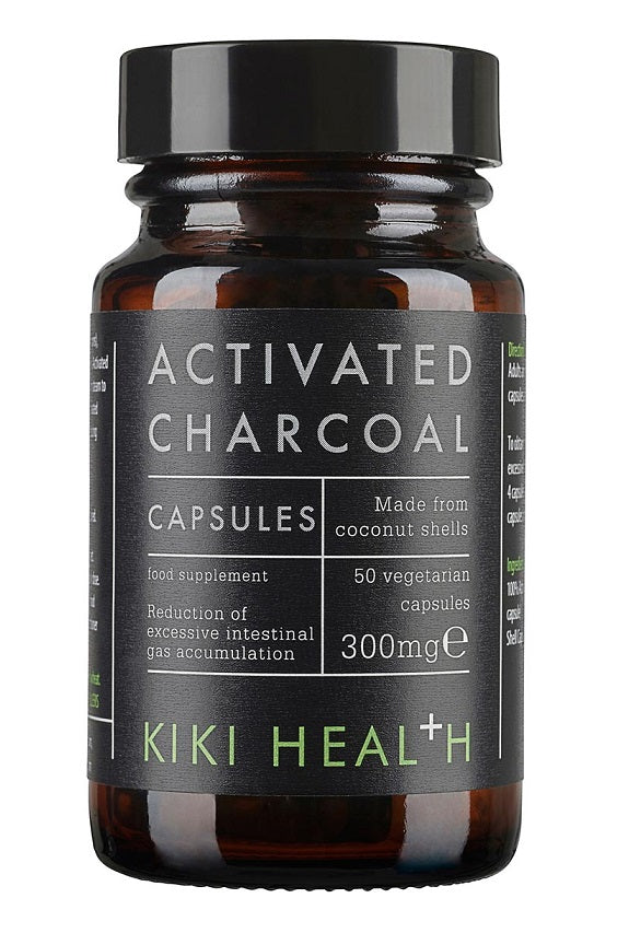 Activated Charcoal, 300mg - 50 vcaps - KIKI Health | Vaistine1.lt | WestPharmacy.eu