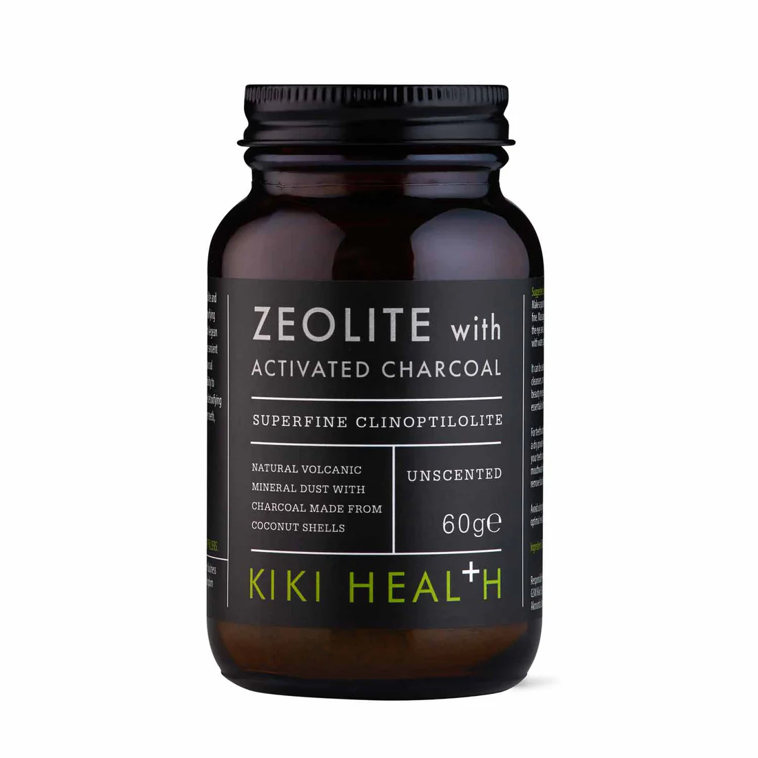 Zeolite With Activated Charcoal Powder - 60g - KIKI Health | WestPharmacy.nl - Detox