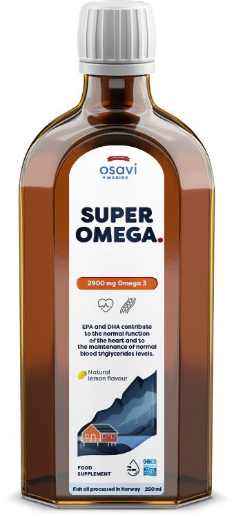 Super Omega, 2900mg Omega 3 (Lemon) - 250 ml - Osavi | WestPharmacy.nl - Fish Oil