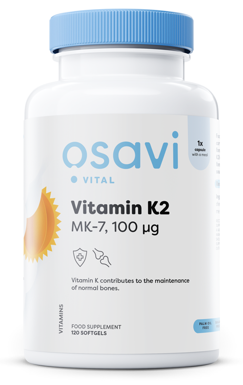 Vitamin K2 MK-7, 100mcg - 120 softgels - Osavi | Vaistine1.lt | WestPharmacy.eu