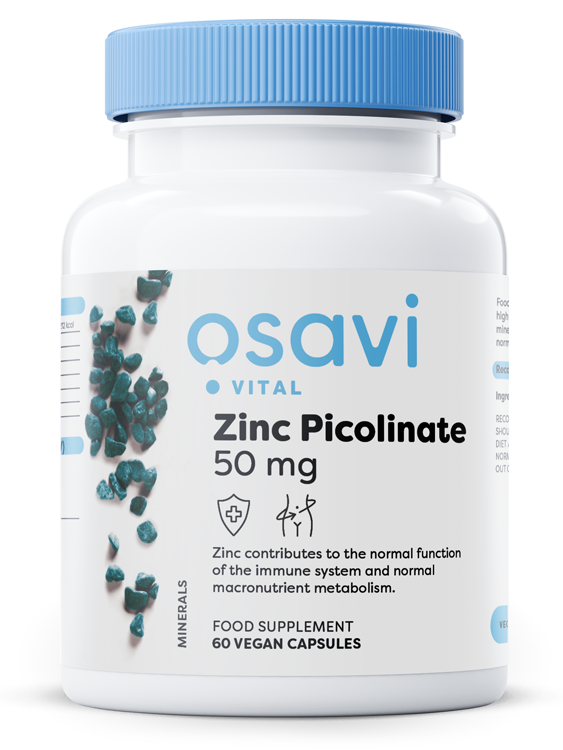 Zinc Picolinate, 50mg - 60 vegan caps - Osavi | WestPharmacy.nl - Minerals