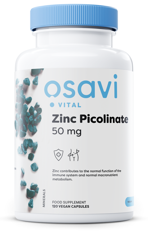 Zinc Picolinate, 50mg - 120 vegan caps - Osavi | WestPharmacy.nl - Minerals