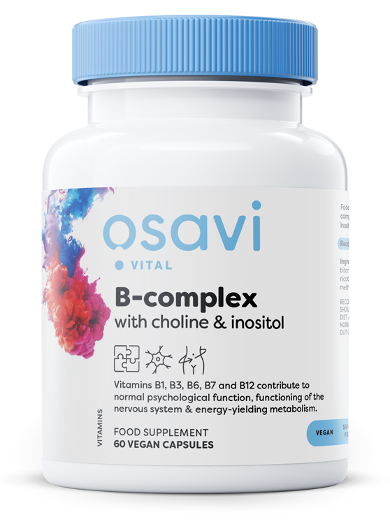 B-Complex with Choline & Inositol - 60 vegan caps - Osavi | Vaistine1.lt | WestPharmacy.eu