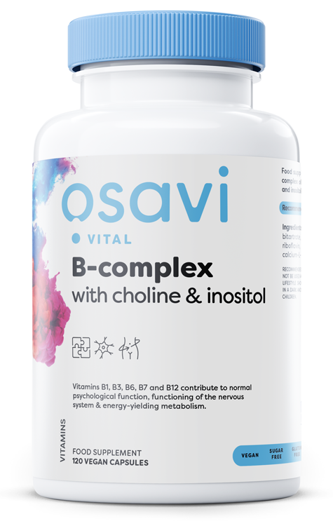 B-Complex with Choline & Inositol - 120 vegan caps - Osavi | WestPharmacy.nl - Vitamins